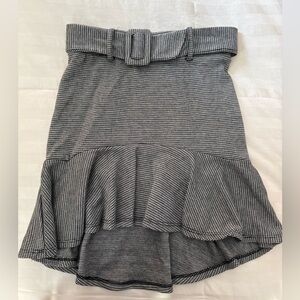 Altar’s State Black and White Houndstooth Peplum Skirt | Women’s XS